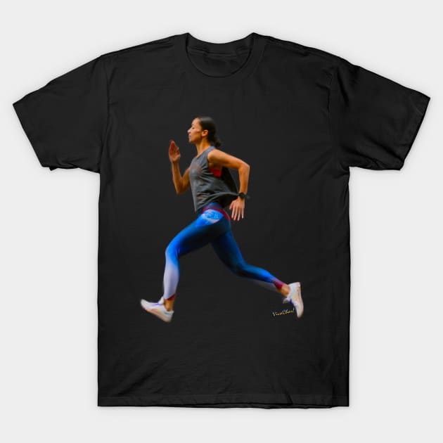 Night Runner in the City T-Shirt by vivachas